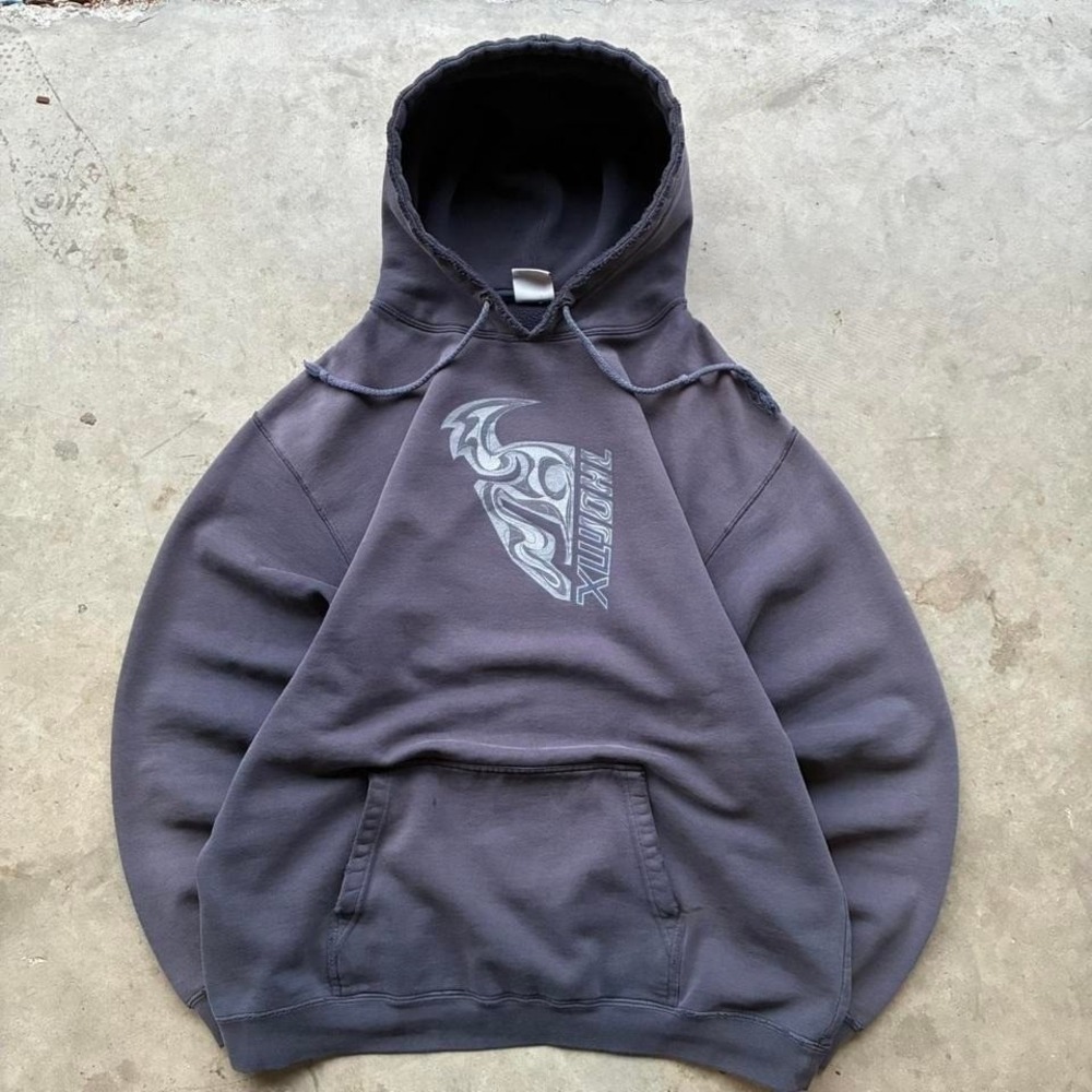 Thor X super thrashed and faded hoodie with an amazing fit and perfectly distres